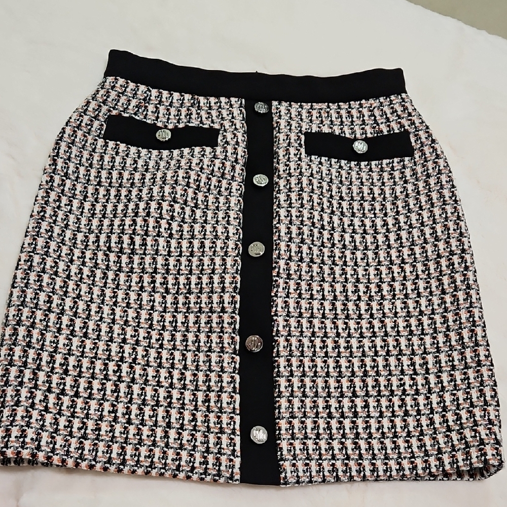Maje Tweed Skirt In Size 38